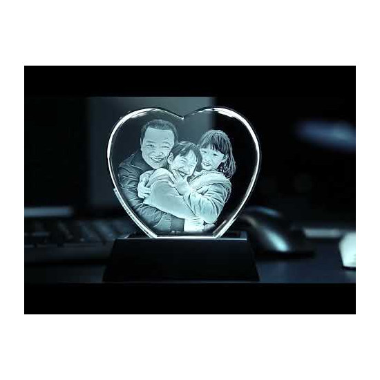 Coeur en cristal 3D main product photo