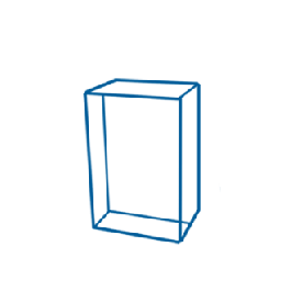 Mini cheminée rectangulaire haute 6