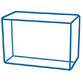 Grand rectangle de cristal 3D présidentiel 10,7