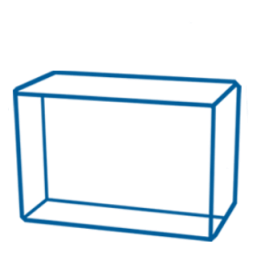 Mini Présidentiel Rectangulaire en Cristal 3D 8,7