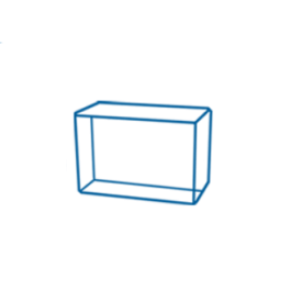 Rectangle en cristal 3D XLarge 4.8