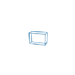 Petit rectangle de cristal 3D 2,5