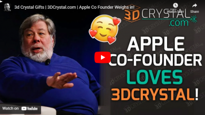 Le cofondateur d'Apple, M. Steve Wozniak, s'exprime sur 3dcrystal.com
